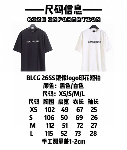 Balenciaga Mirror Logo T-Shirt – 26SS