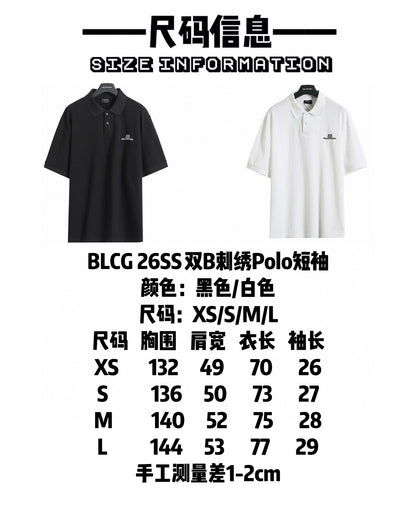 Balenciaga Double B Embroidered Polo Shirt – 26SS