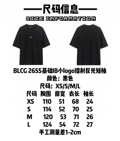 Balenciaga IB Logo Laser Reflective T-Shirt – 26SS