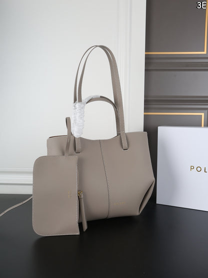 Polène Foldable Cowhide Tote Bag – Autumn/Winter Collection