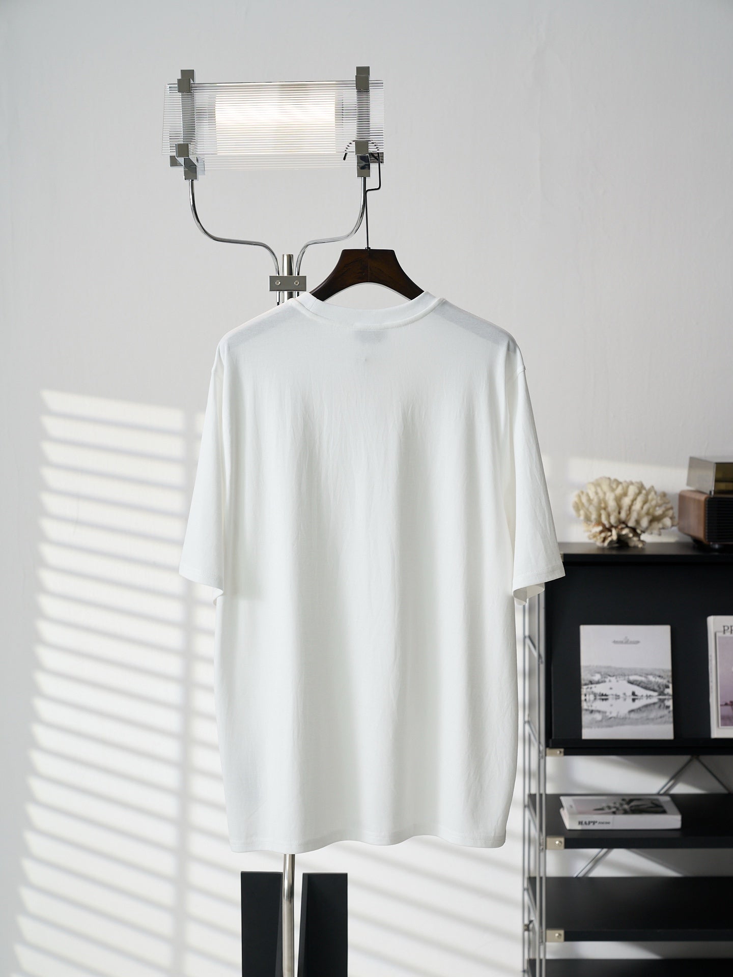 Hermès Leather Patch Cotton Crewneck T-Shirt