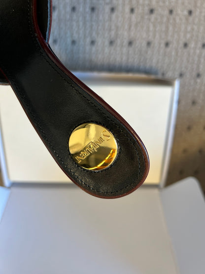 Saint Laurent Pleated Pointed-Toe Mules – 26SS