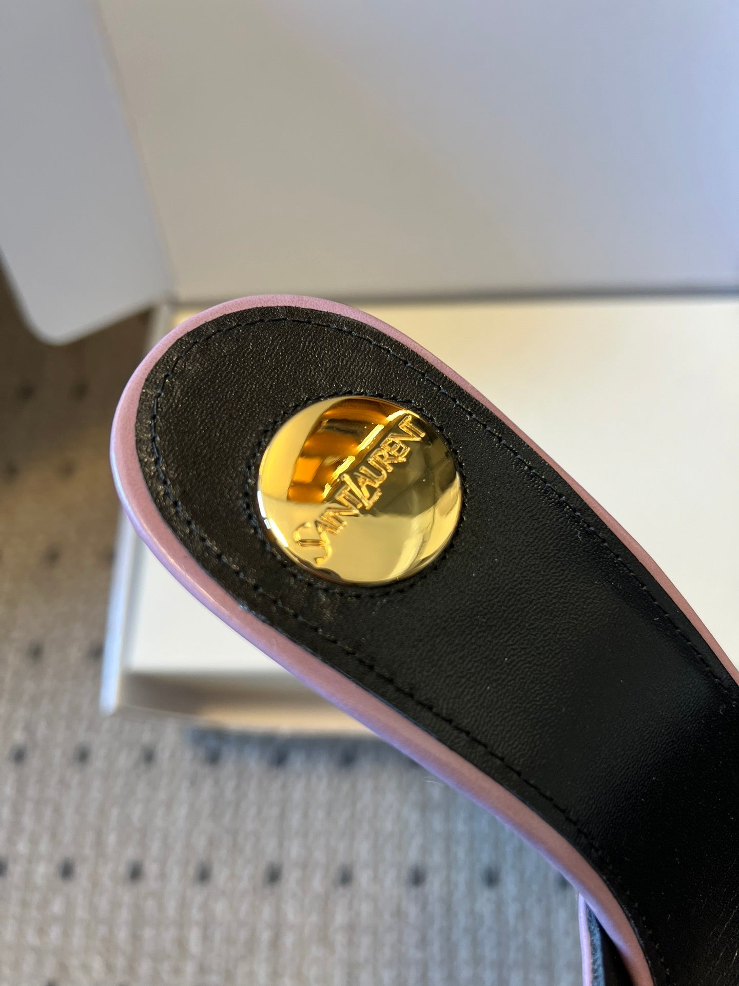 Saint Laurent Ruched Leather Mules – 26SS
