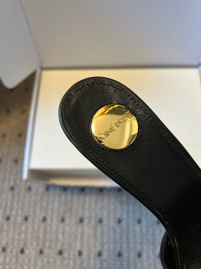 Saint Laurent Knotted Leather Mules – 26SS