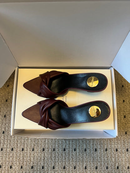 Saint Laurent Knotted Leather Mules – 26SS