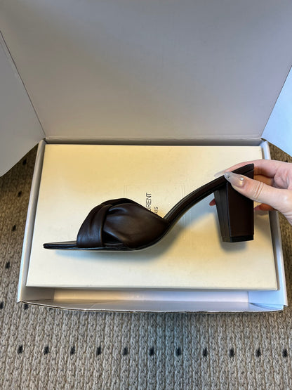 Saint Laurent Knotted Leather Mules – 26SS