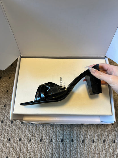 Saint Laurent Knotted Leather Mules – 26SS