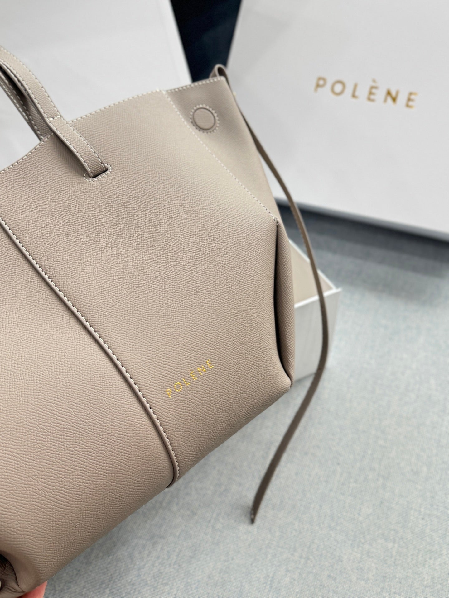Polène Large Cowhide Tote Bag – Autumn/Winter Collection