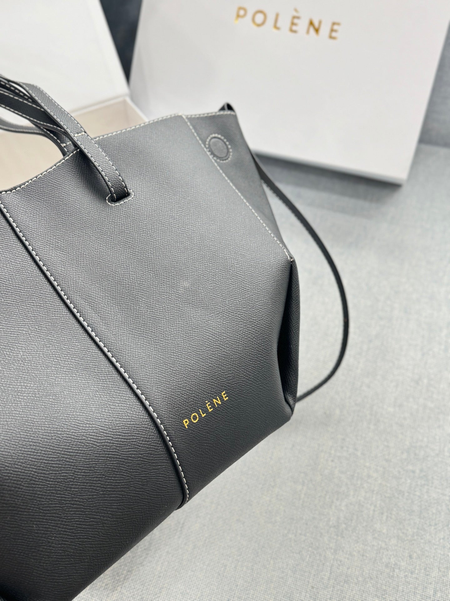 Polène Large Cowhide Tote Bag – Autumn/Winter Collection