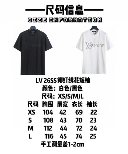 Louis Vuitton Rivet Embroidered T-Shirt – 26SS