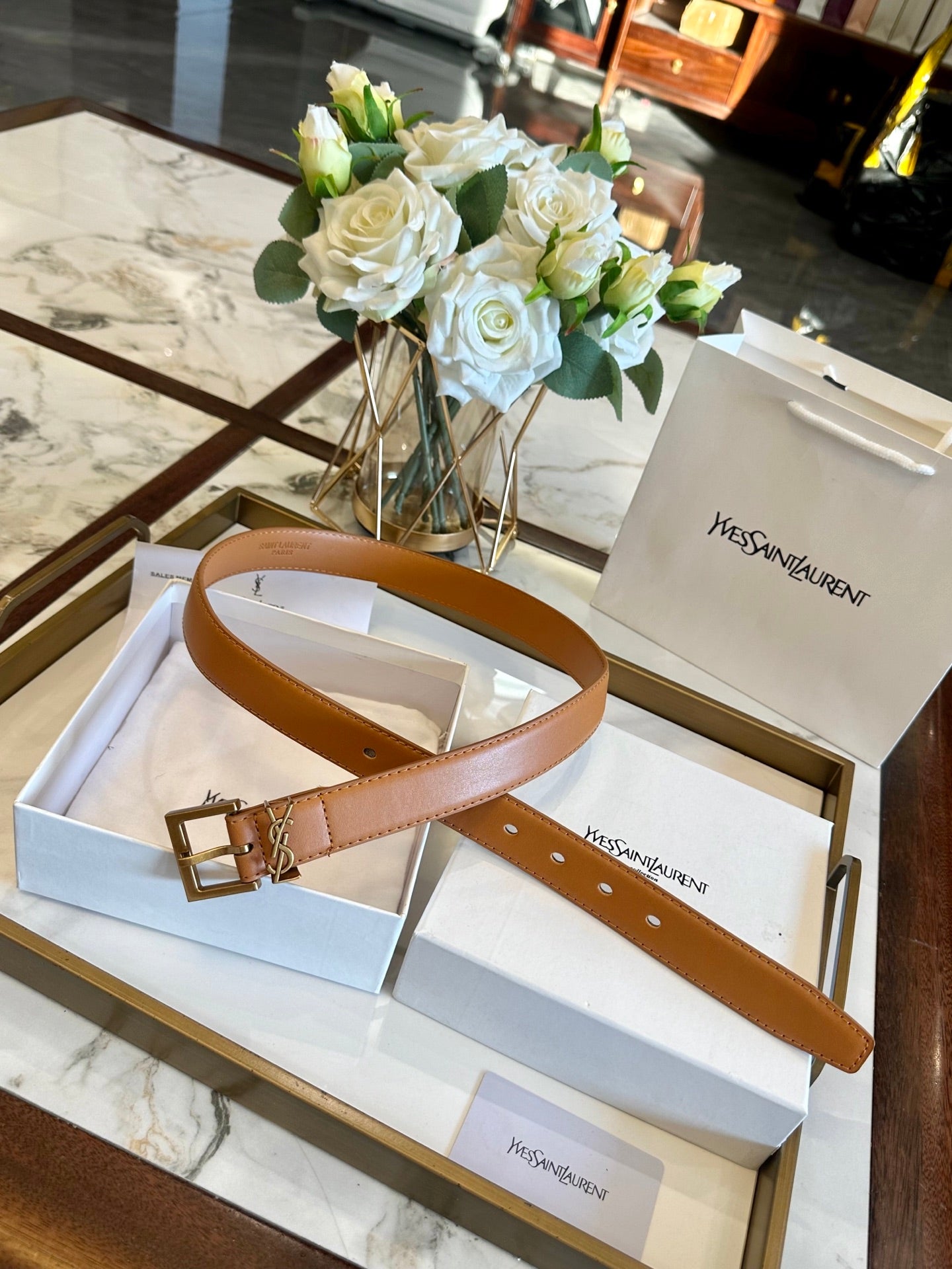 Saint Laurent Classic Leather Belt – 3.0cm