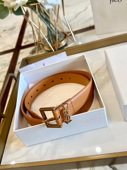 Saint Laurent Classic Leather Belt – 3.0cm