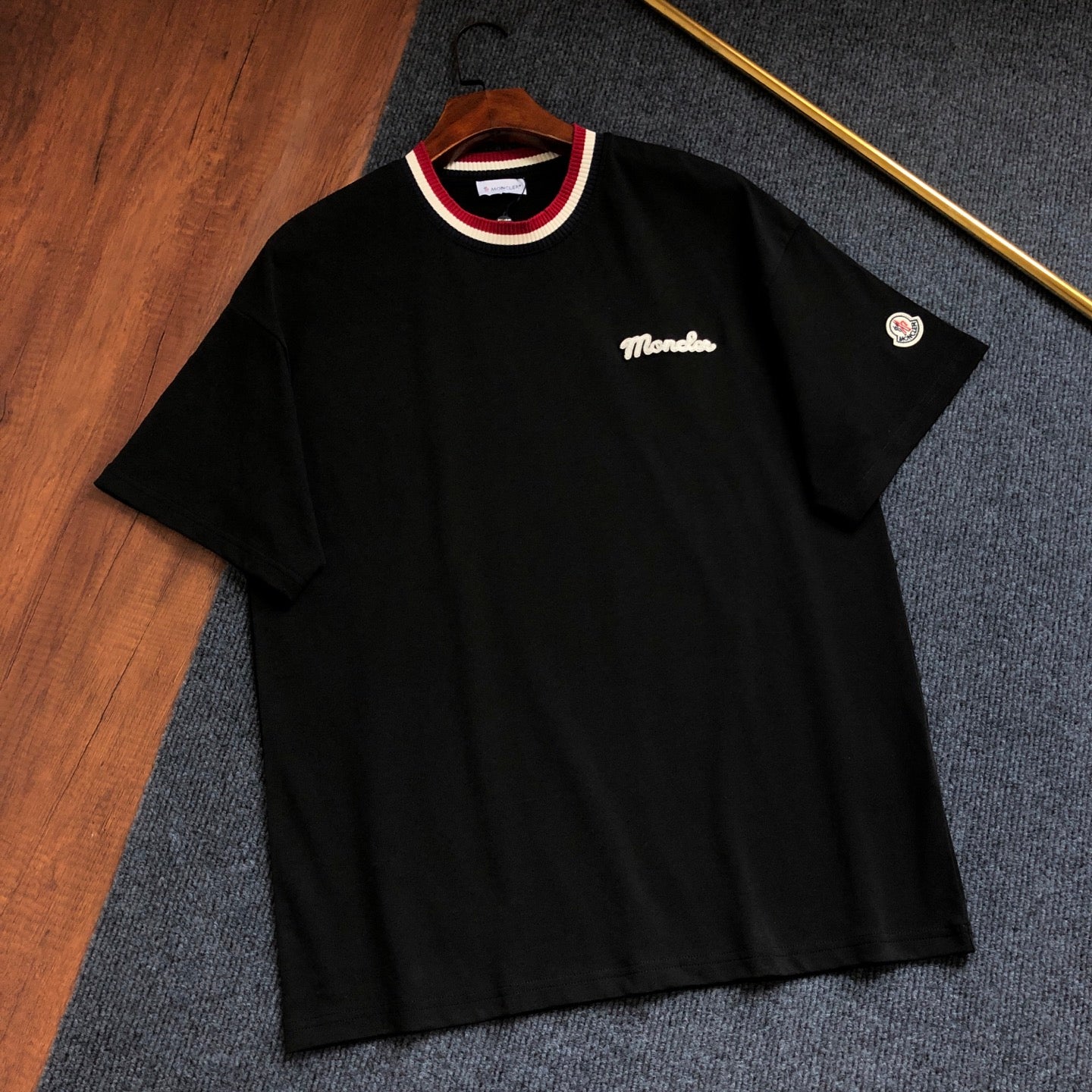 Moncler Embroidered Logo Crewneck T-Shirt – 2026SS