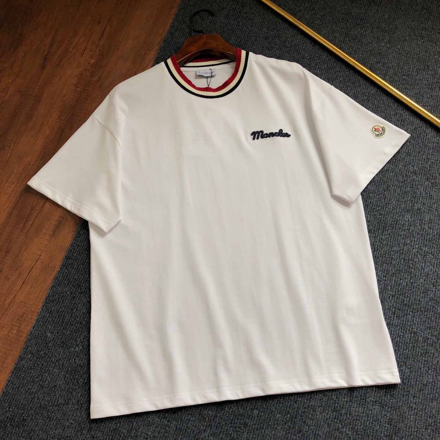 Moncler Embroidered Logo Crewneck T-Shirt – 2026SS