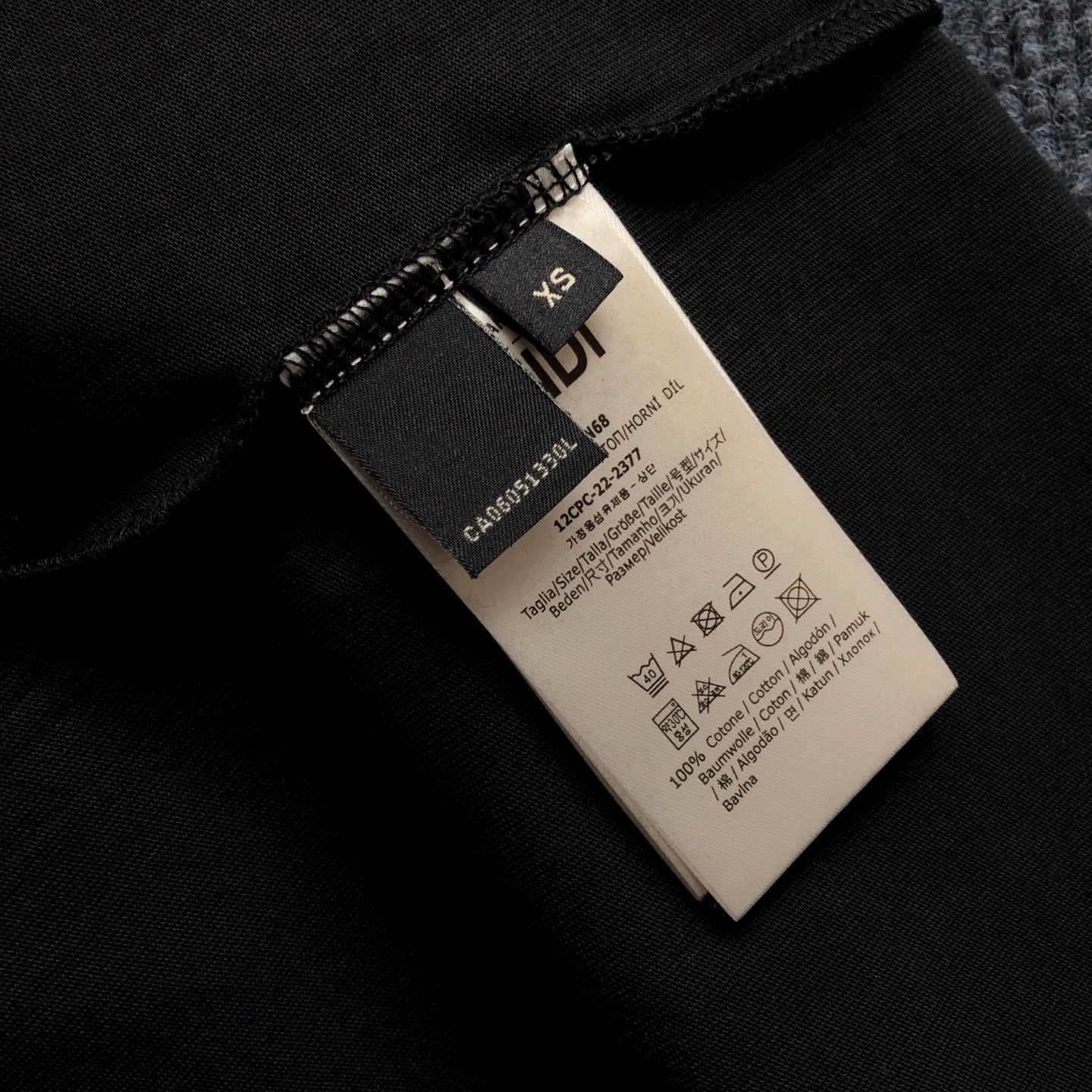 Fendi Letter Embroidery Crewneck T-Shirt – 2026SS