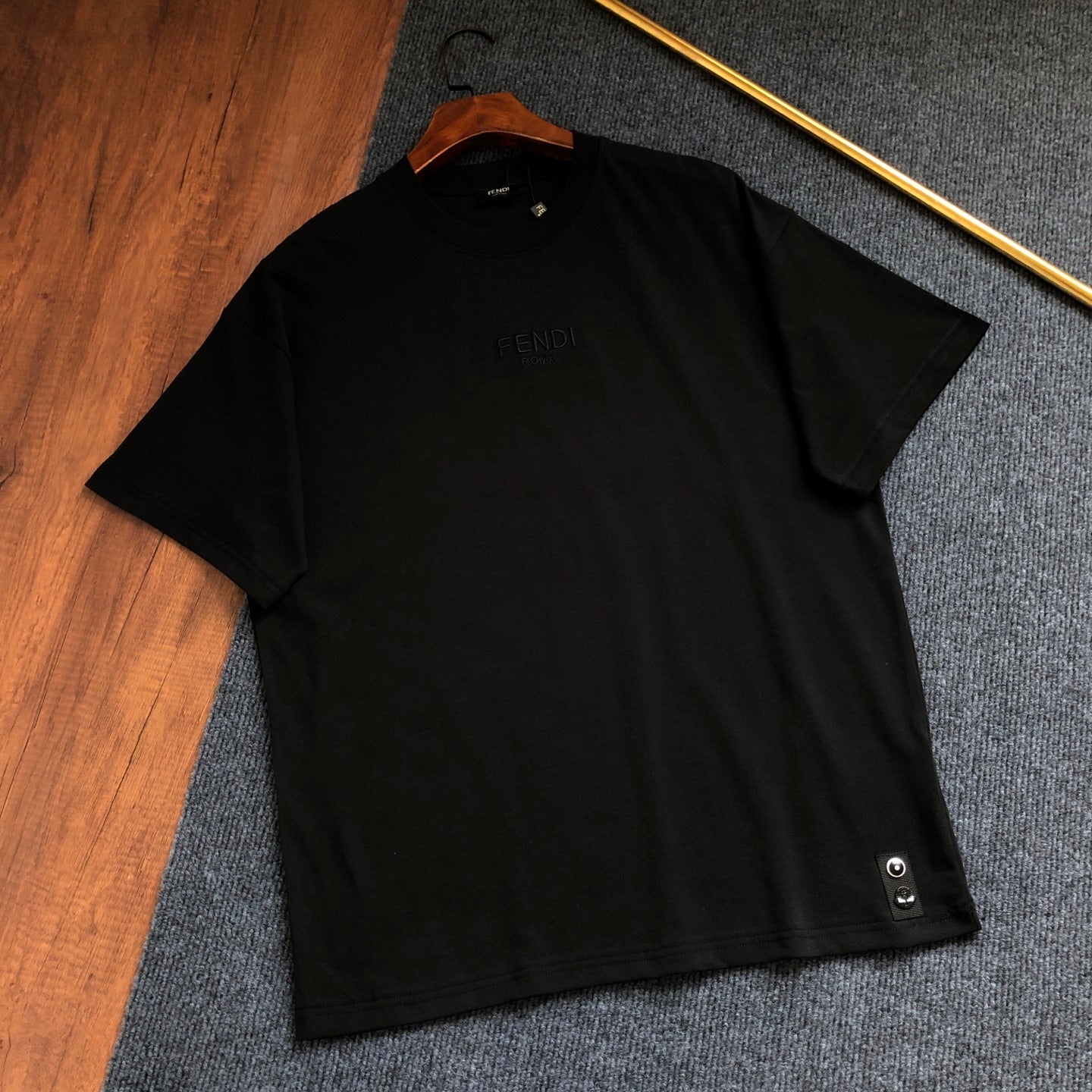 Fendi Letter Embroidery Crewneck T-Shirt – 2026SS