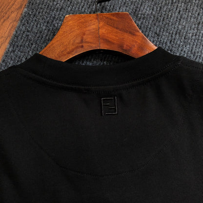 Fendi Letter Embroidery Crewneck T-Shirt – 2026SS