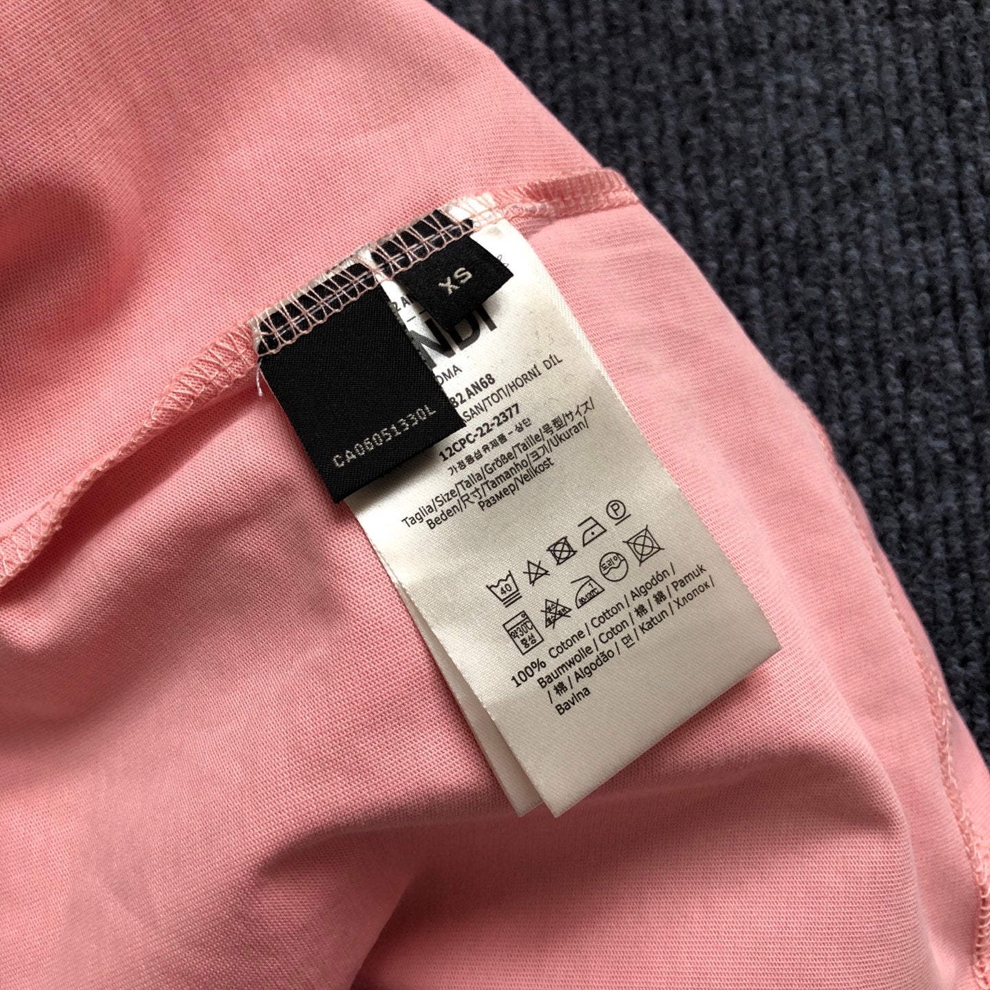 Fendi Letter Embroidery Crewneck T-Shirt – 2026SS