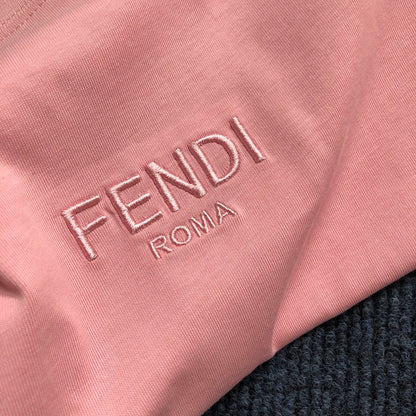 Fendi Letter Embroidery Crewneck T-Shirt – 2026SS