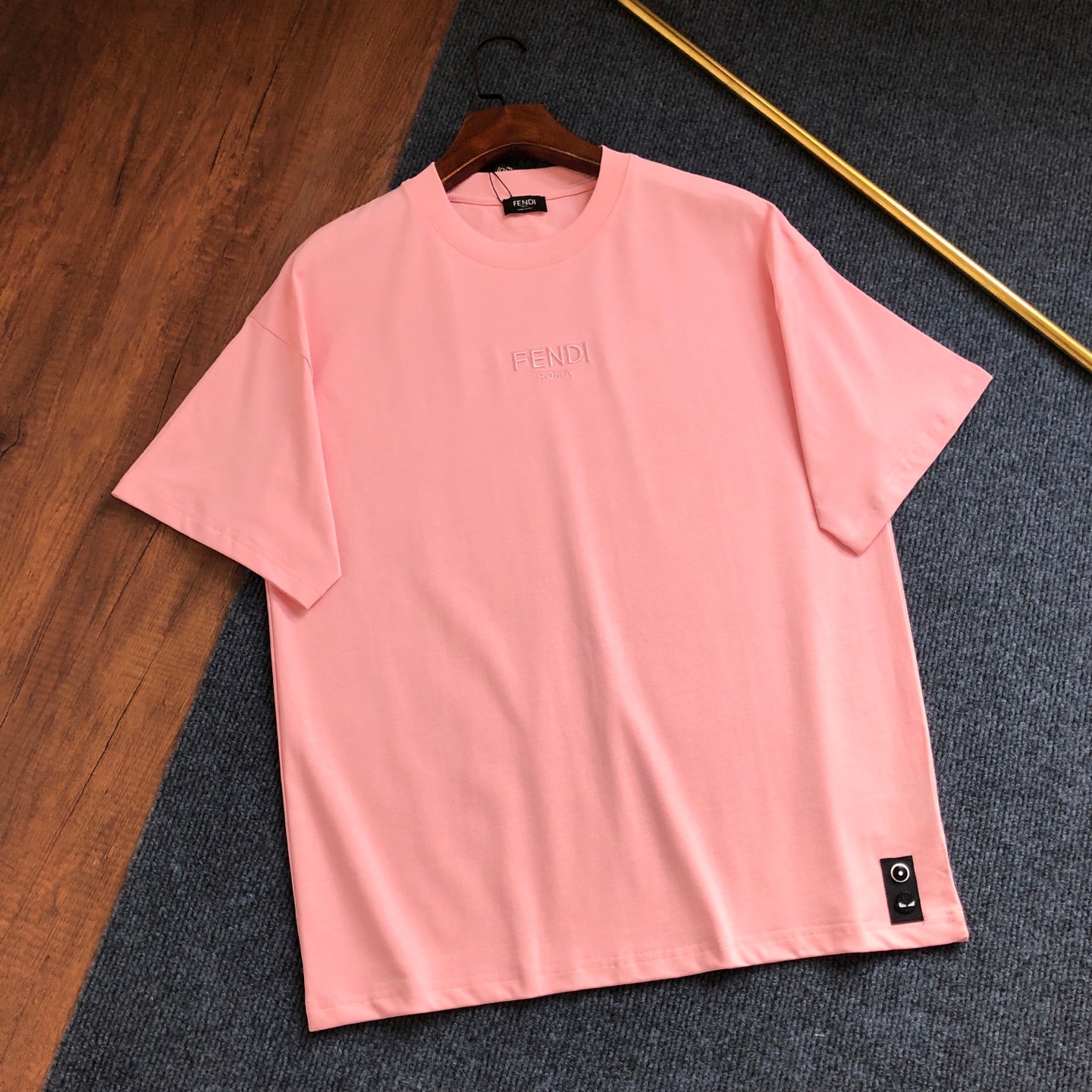 Fendi Letter Embroidery Crewneck T-Shirt – 2026SS