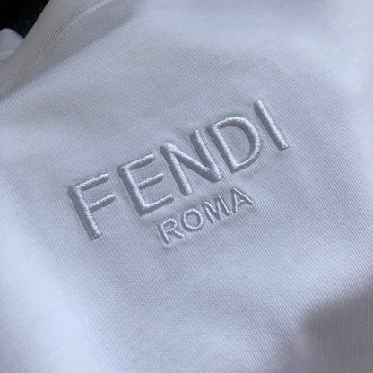 Fendi Letter Embroidery Crewneck T-Shirt – 2026SS