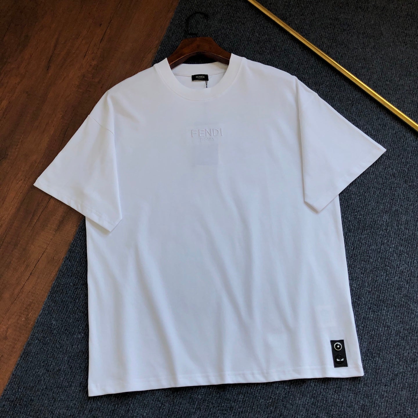 Fendi Letter Embroidery Crewneck T-Shirt – 2026SS