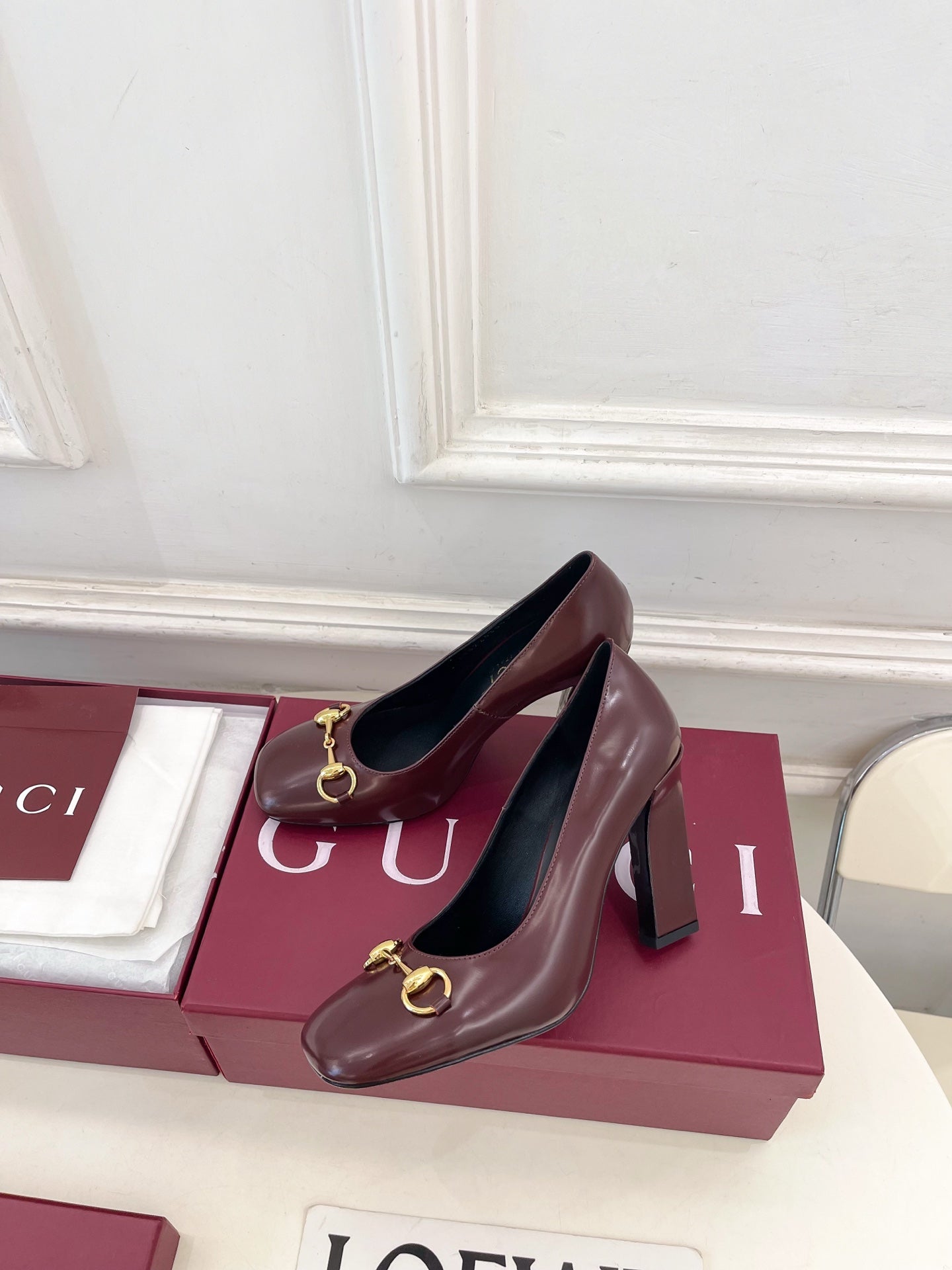 Gucci Signora Horsebit Chunky Heel Pumps – 2026 Spring/Summer Collection