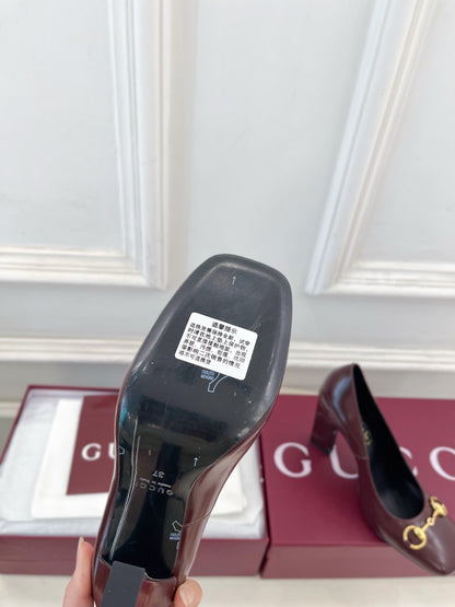 Gucci Signora Horsebit Chunky Heel Pumps – 2026 Spring/Summer Collection