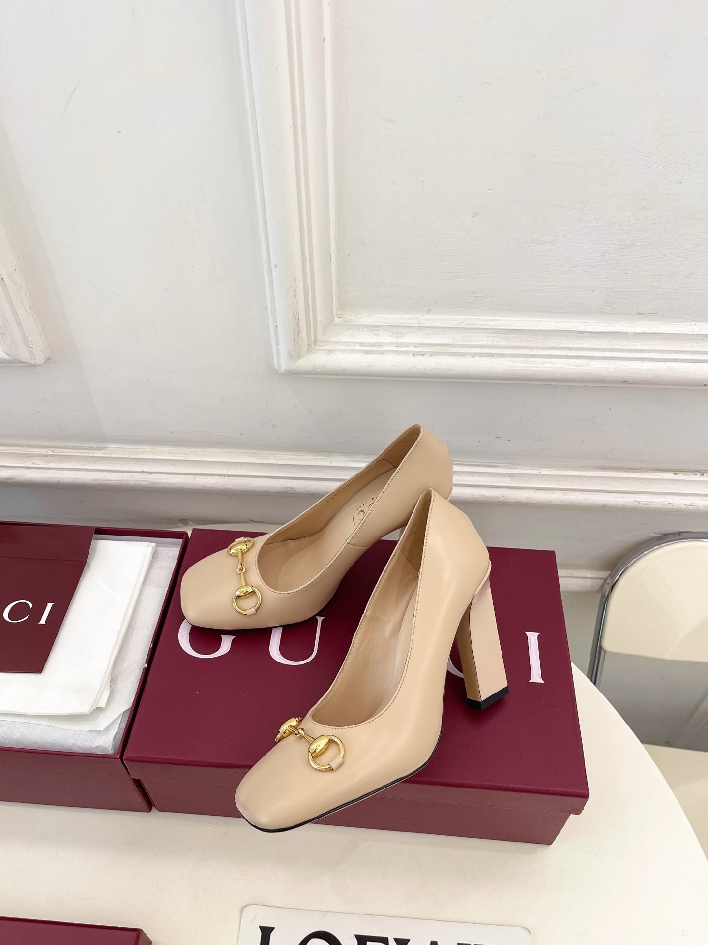Gucci Signora Horsebit Chunky Heel Pumps – 2026 Spring/Summer Collection
