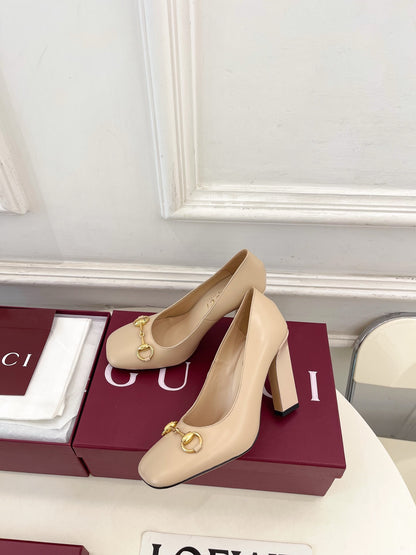 Gucci Signora Horsebit Chunky Heel Pumps – 2026 Spring/Summer Collection