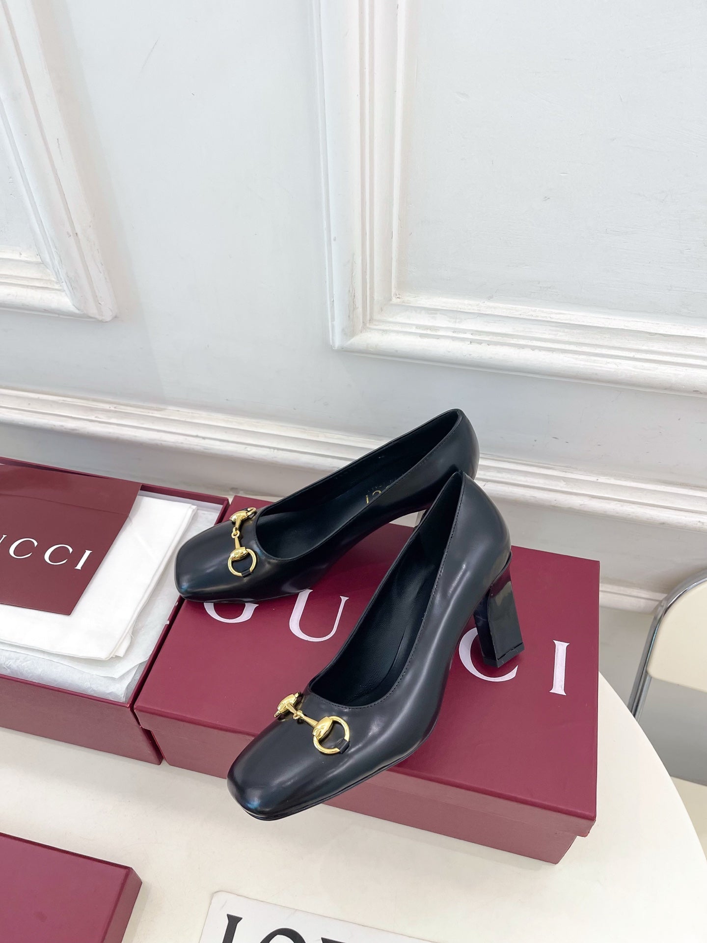 Gucci Signora Horsebit Chunky Heel Pumps – 2026 Spring/Summer Collection