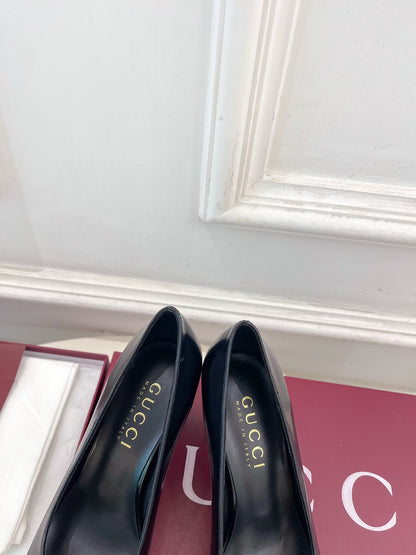 Gucci Signora Horsebit Chunky Heel Pumps – 2026 Spring/Summer Collection