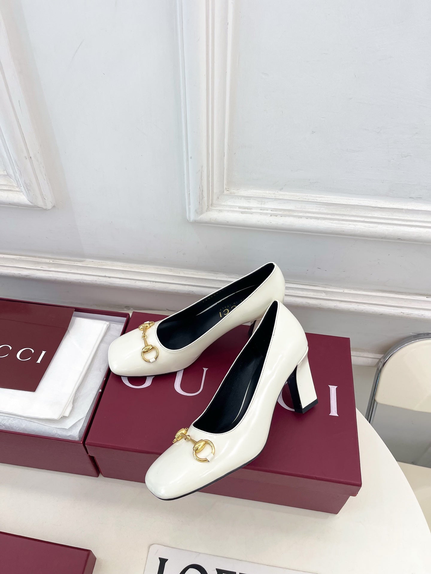 Gucci Signora Horsebit Chunky Heel Pumps – 2026 Spring/Summer Collection