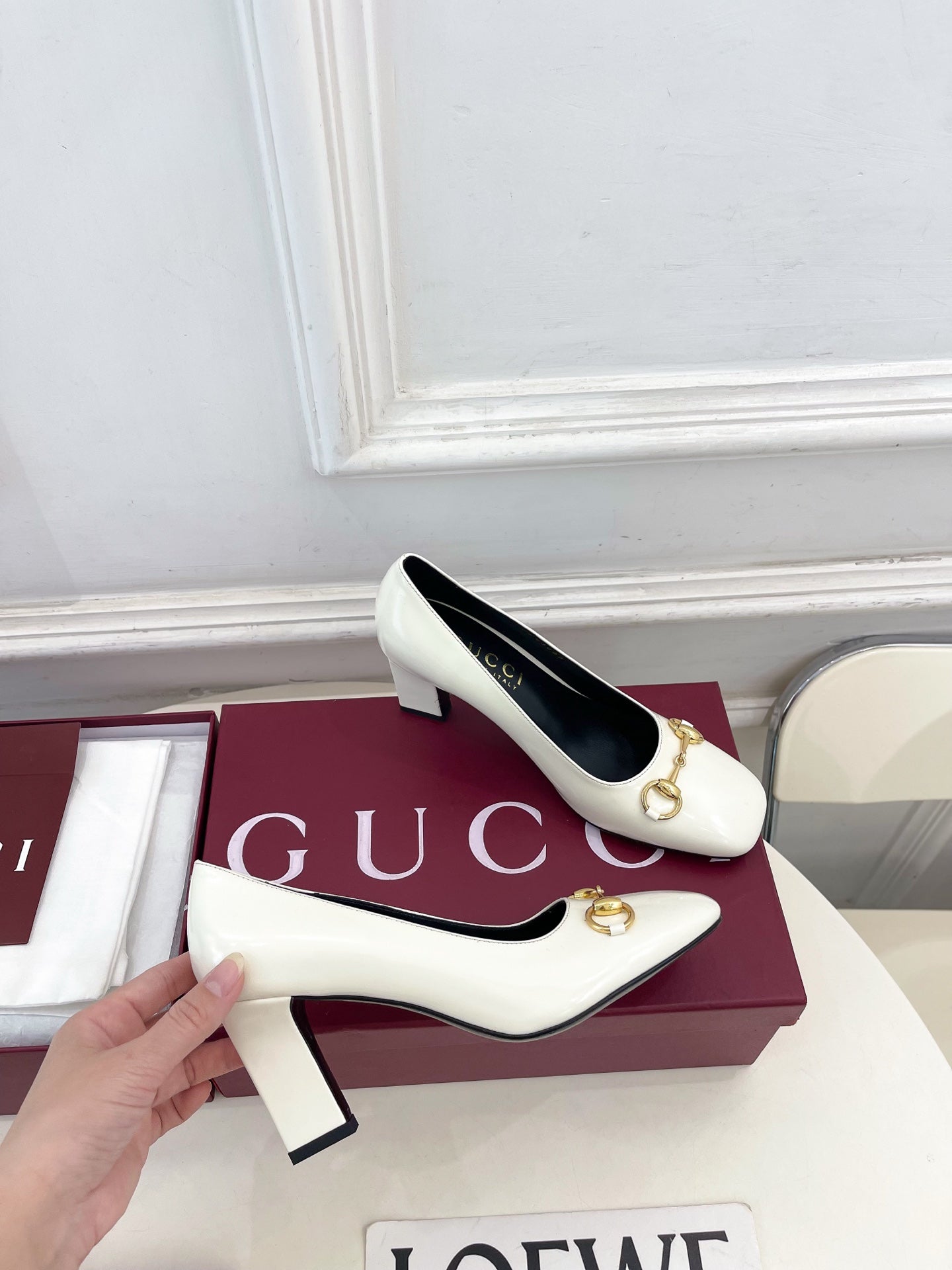 Gucci Signora Horsebit Chunky Heel Pumps – 2026 Spring/Summer Collection