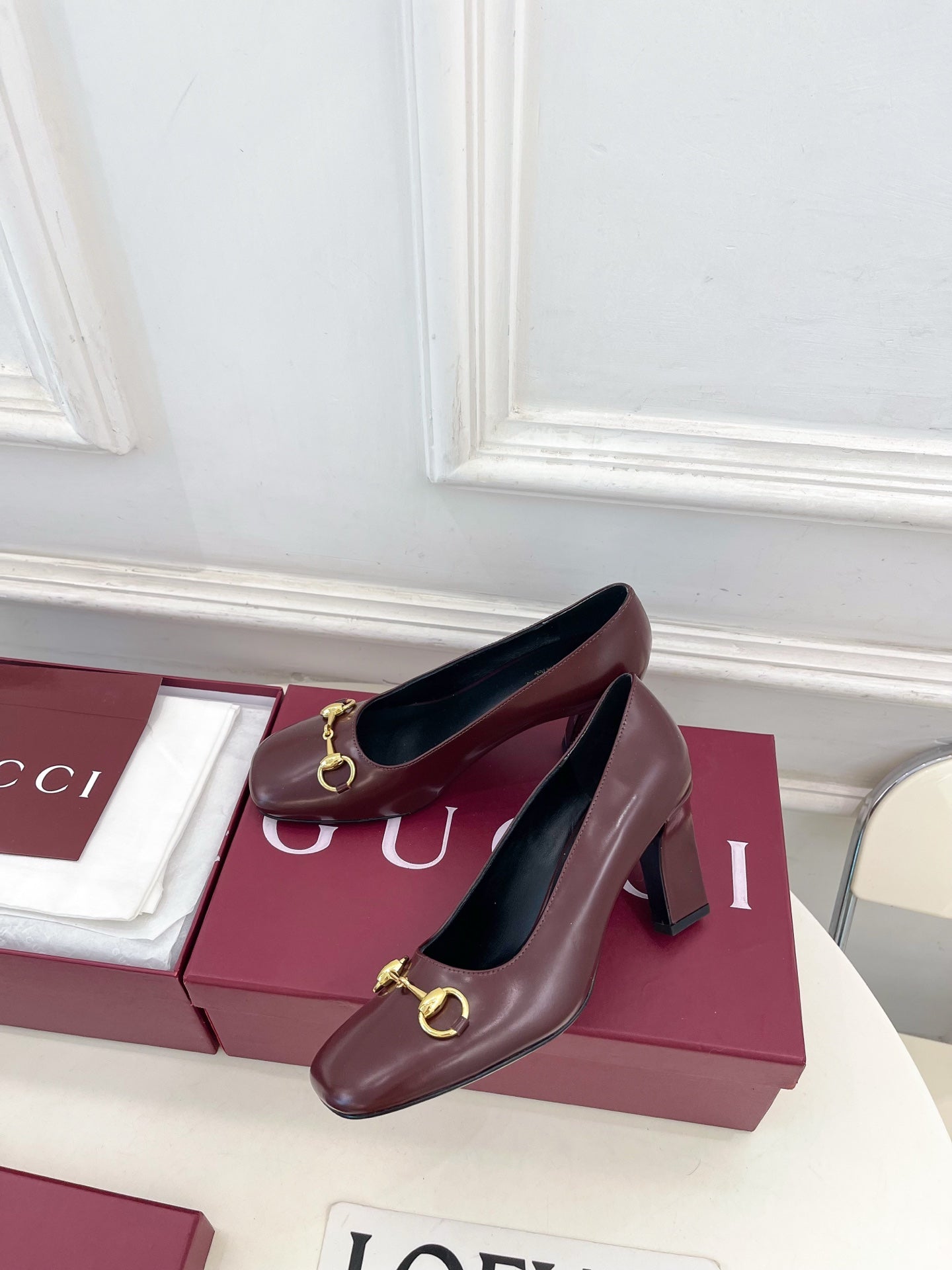 Gucci Signora Horsebit Chunky Heel Pumps – 2026 Spring/Summer Collection