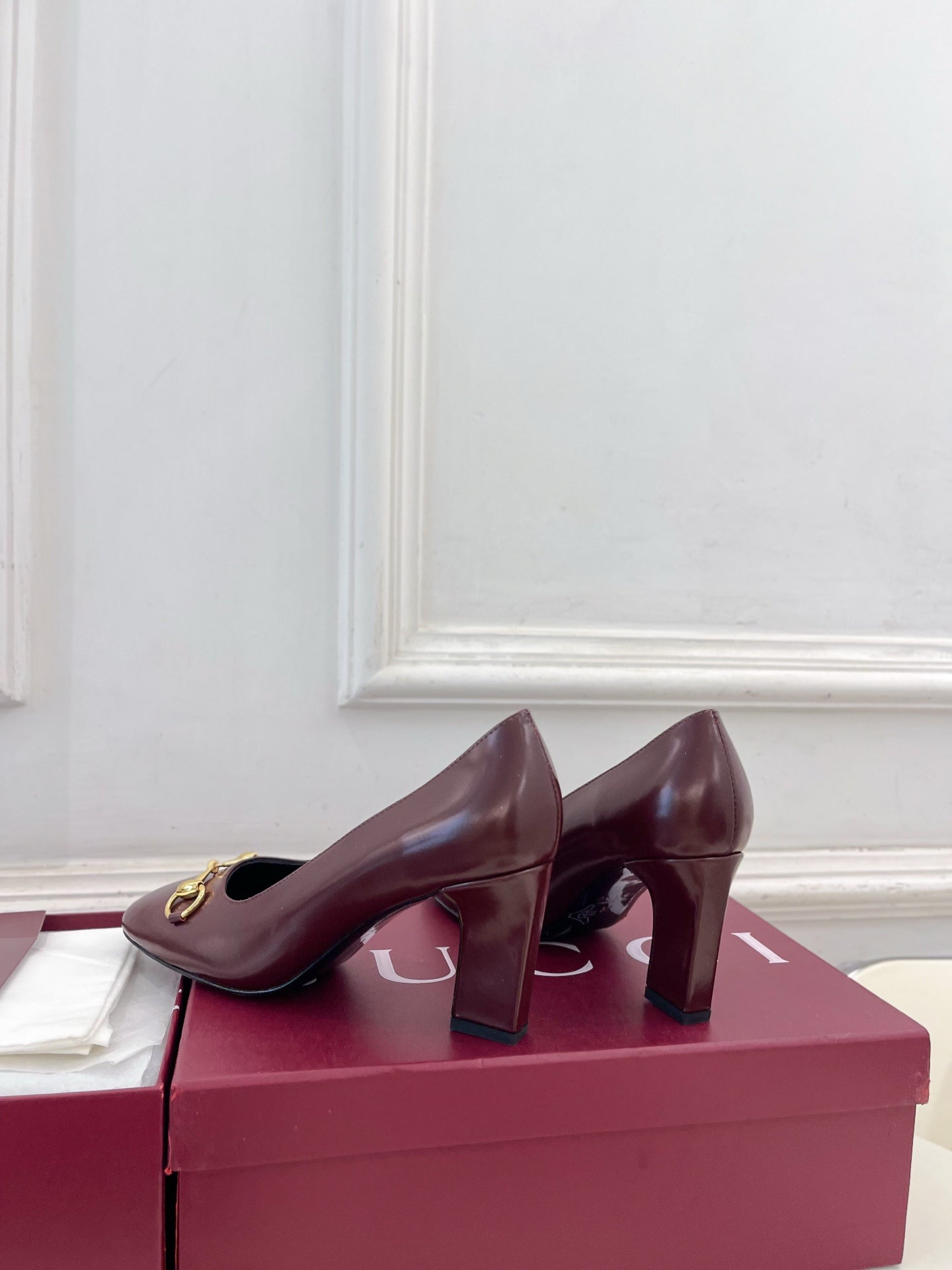 Gucci Signora Horsebit Chunky Heel Pumps – 2026 Spring/Summer Collection