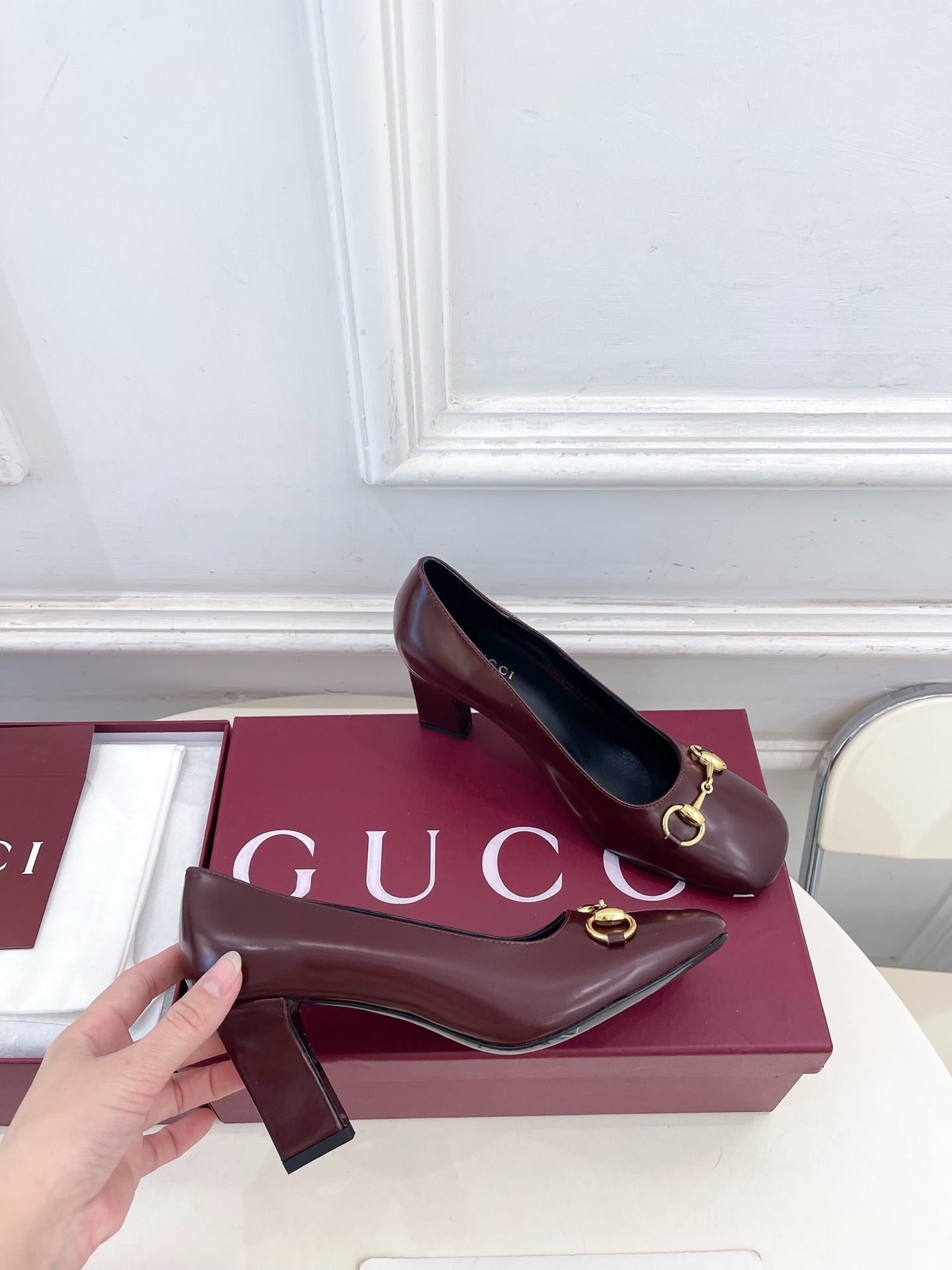 Gucci Signora Horsebit Chunky Heel Pumps – 2026 Spring/Summer Collection