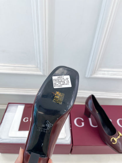 Gucci Signora Horsebit Chunky Heel Pumps – 2026 Spring/Summer Collection