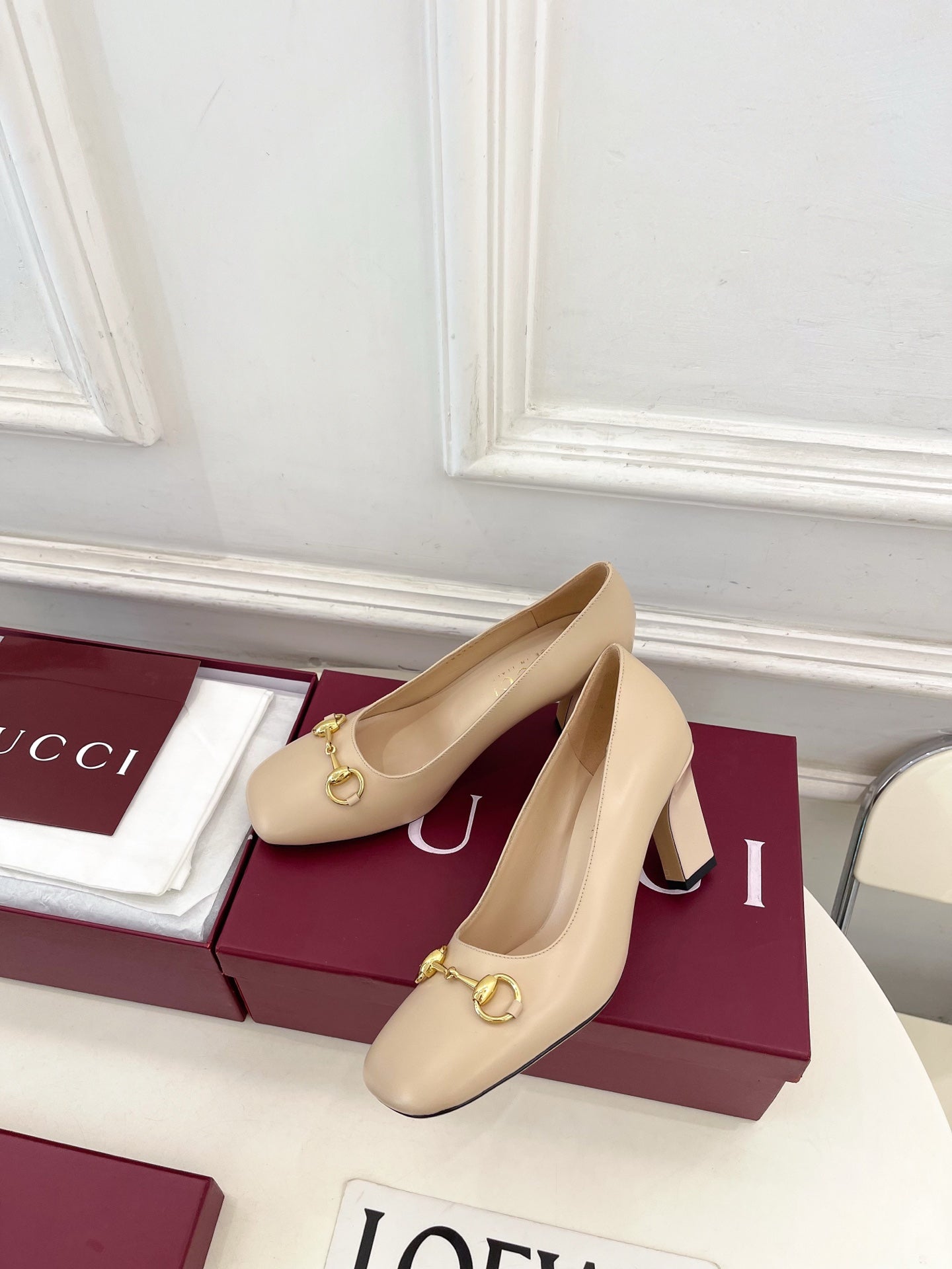 Gucci Signora Horsebit Chunky Heel Pumps – 2026 Spring/Summer Collection