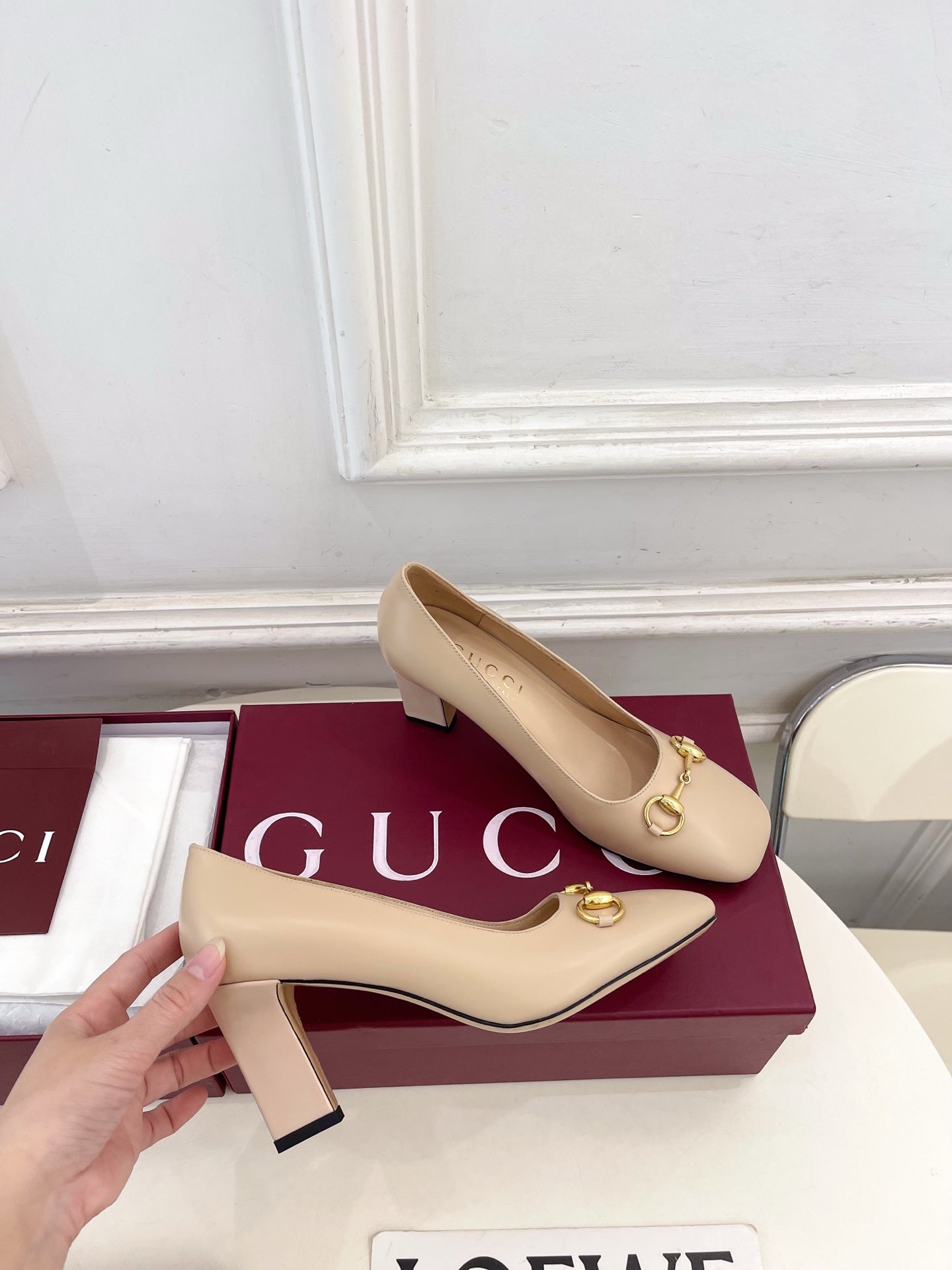 Gucci Signora Horsebit Chunky Heel Pumps – 2026 Spring/Summer Collection