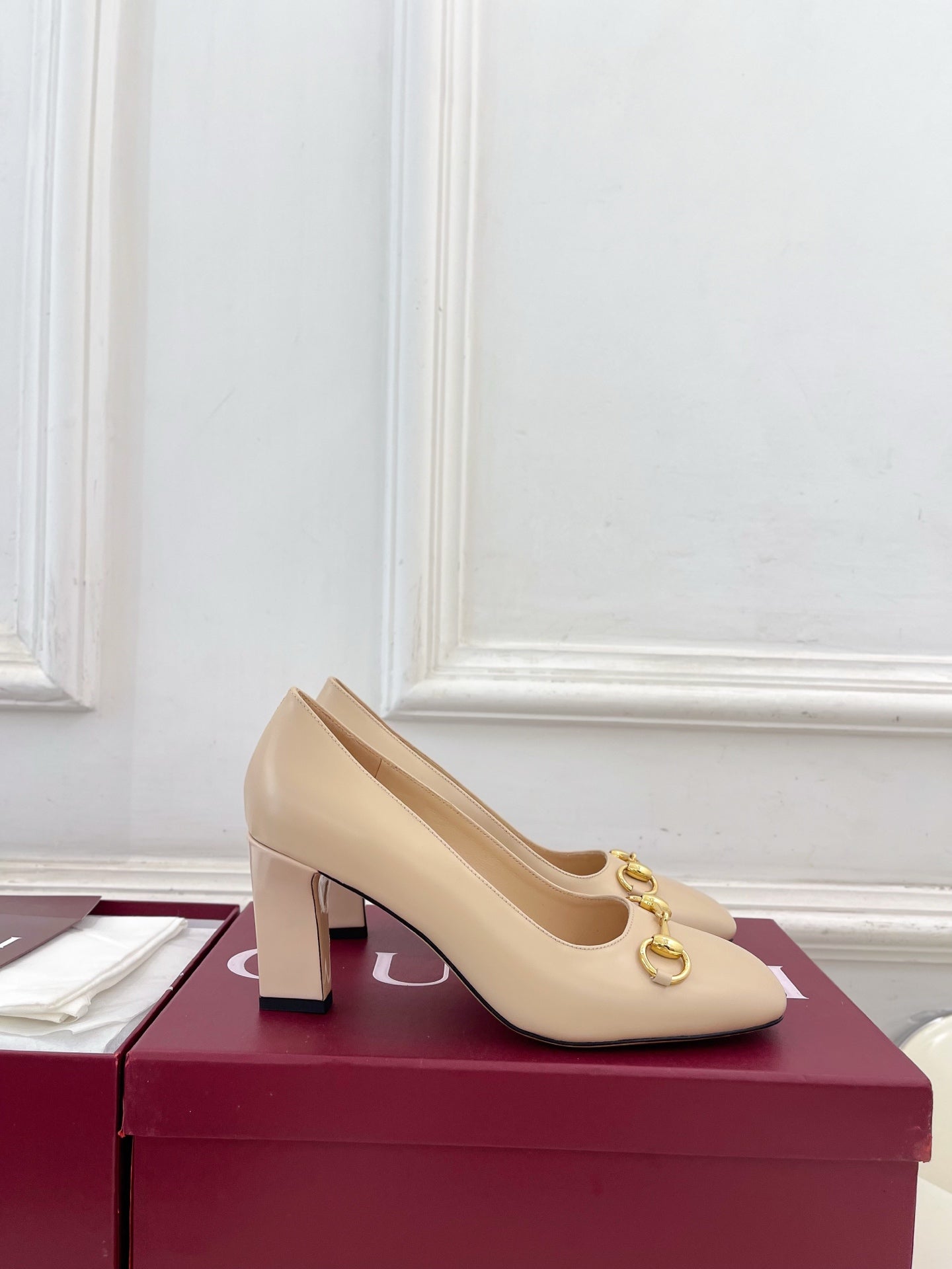 Gucci Signora Horsebit Chunky Heel Pumps – 2026 Spring/Summer Collection