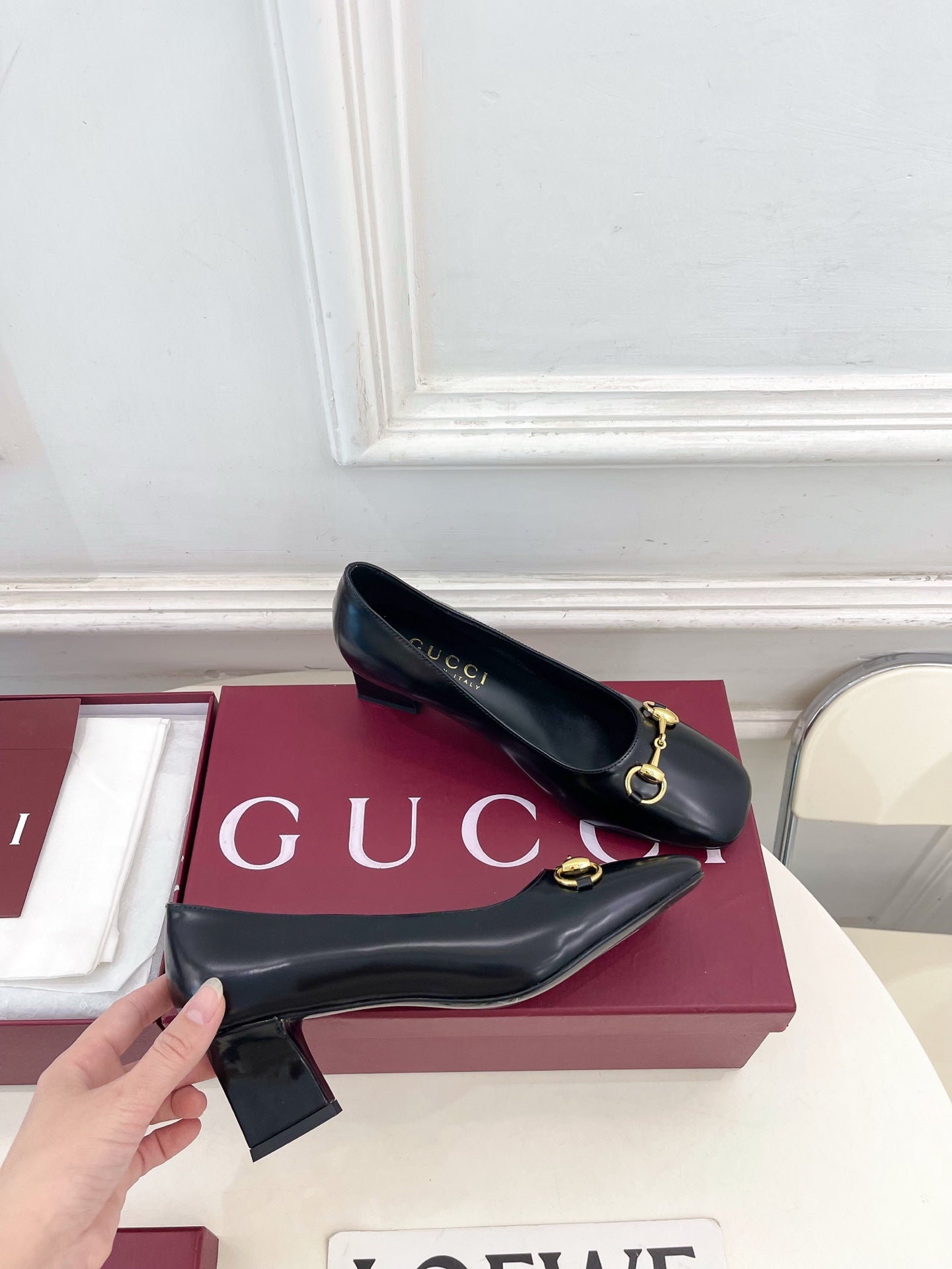 Gucci Signora Horsebit Chunky Heel Pumps – 2026 Spring/Summer Collection
