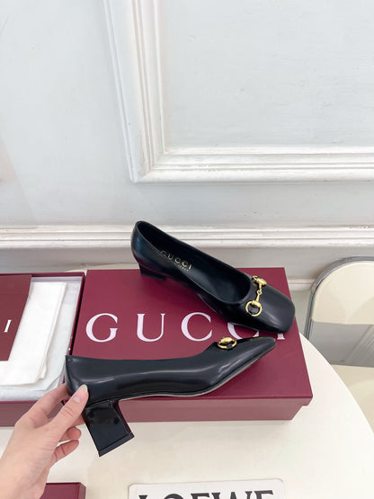 Gucci Signora Horsebit Chunky Heel Pumps – 2026 Spring/Summer Collection