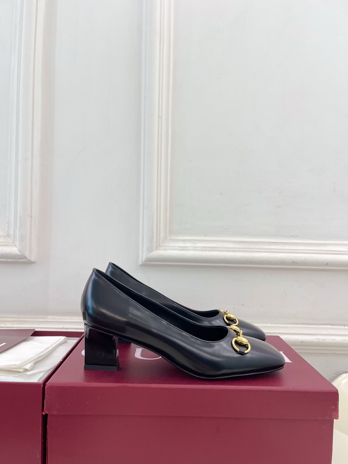 Gucci Signora Horsebit Chunky Heel Pumps – 2026 Spring/Summer Collection