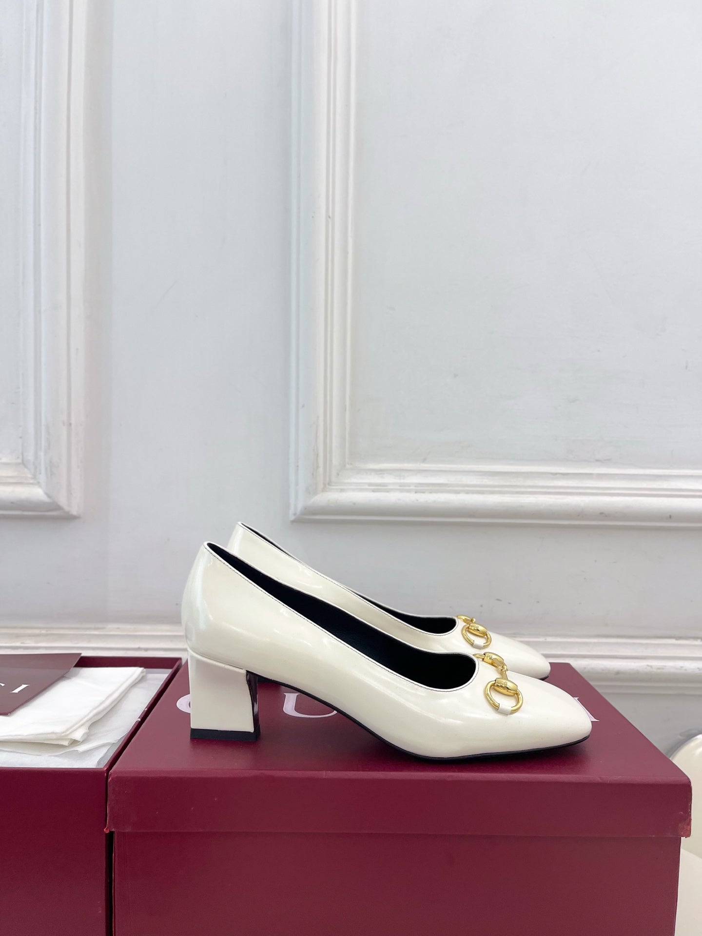 Gucci Signora Horsebit Chunky Heel Pumps – 2026 Spring/Summer Collection