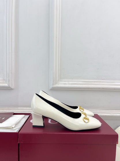 Gucci Signora Horsebit Chunky Heel Pumps – 2026 Spring/Summer Collection