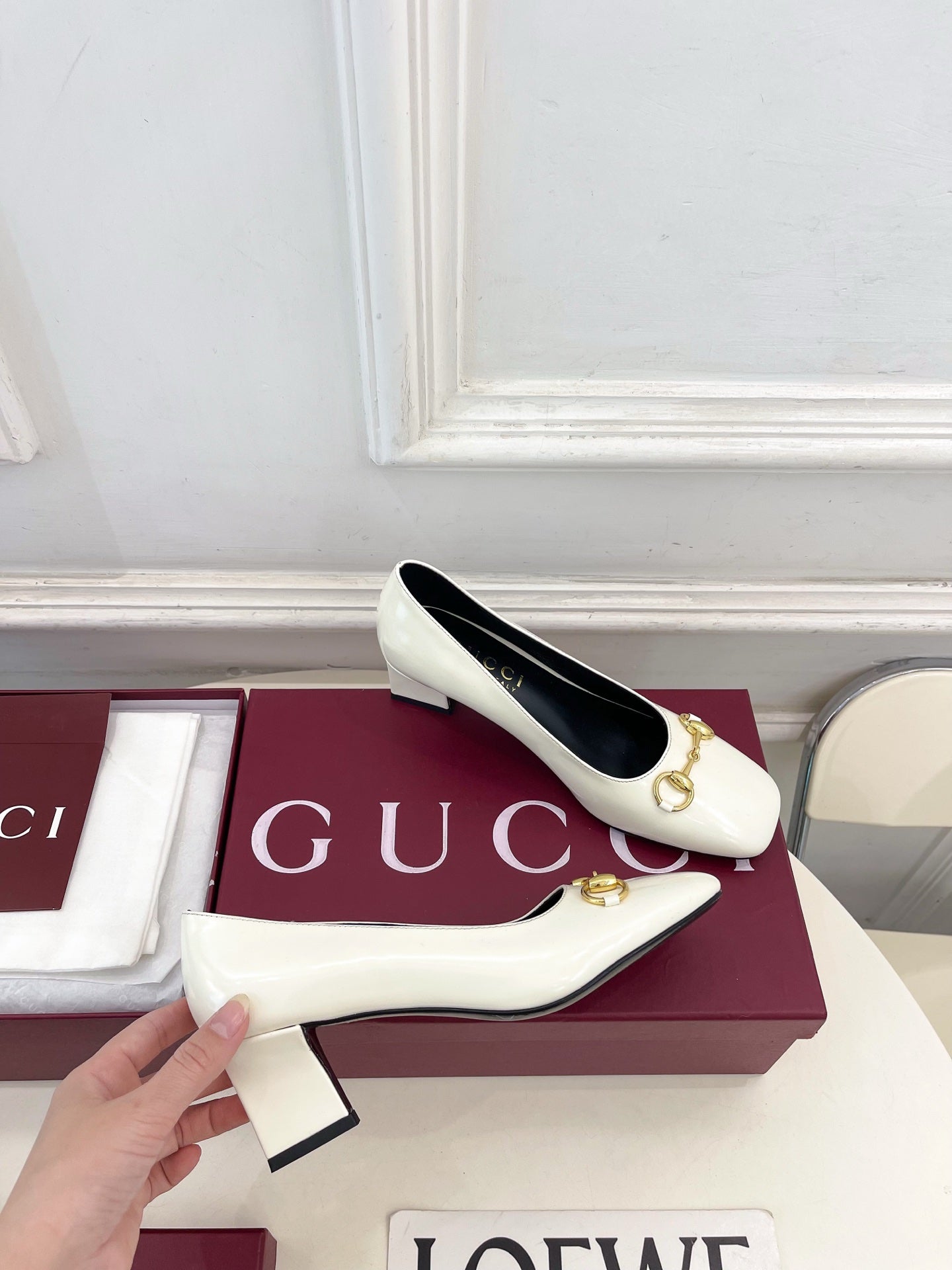 Gucci Signora Horsebit Chunky Heel Pumps – 2026 Spring/Summer Collection