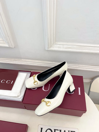 Gucci Signora Horsebit Chunky Heel Pumps – 2026 Spring/Summer Collection