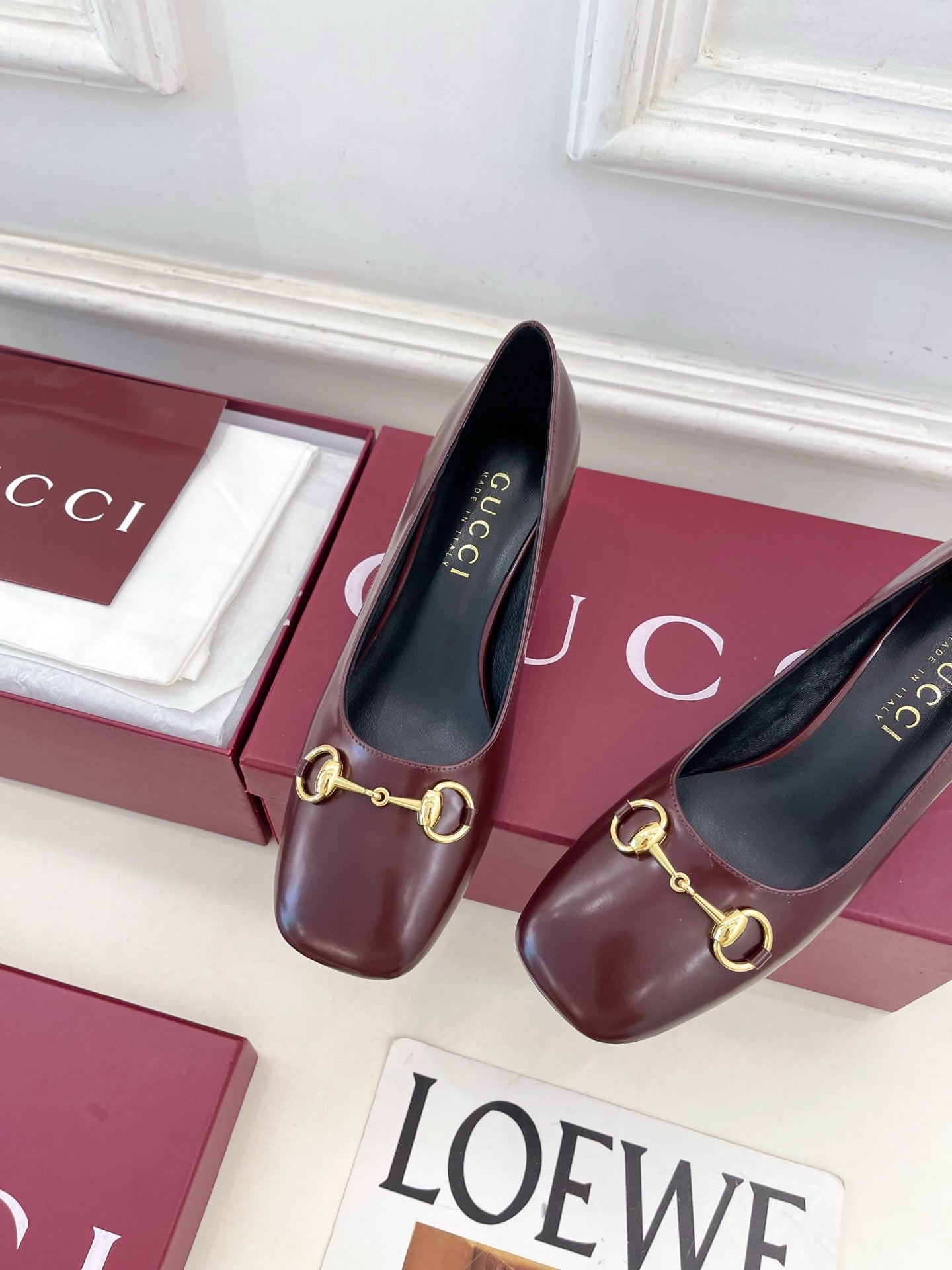 Gucci Signora Horsebit Chunky Heel Pumps – 2026 Spring/Summer Collection