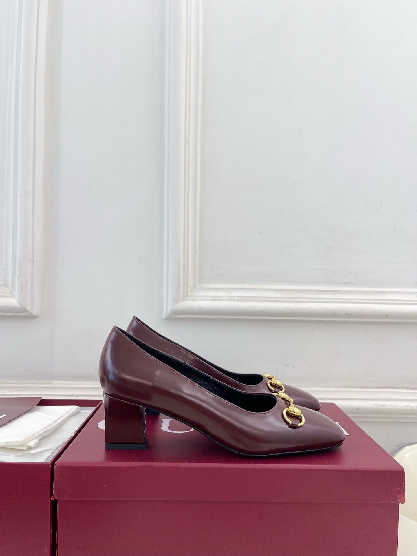 Gucci Signora Horsebit Chunky Heel Pumps – 2026 Spring/Summer Collection